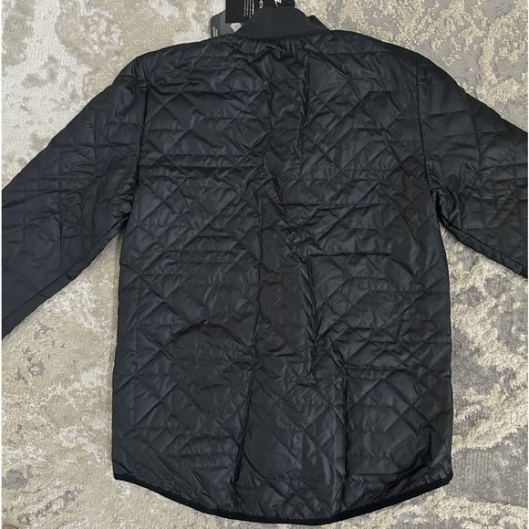 NEW Womens Medium NIKE Sportswear Quilted Primaloft Jacket Coat Black 854747-010 - Picture 6 of 12